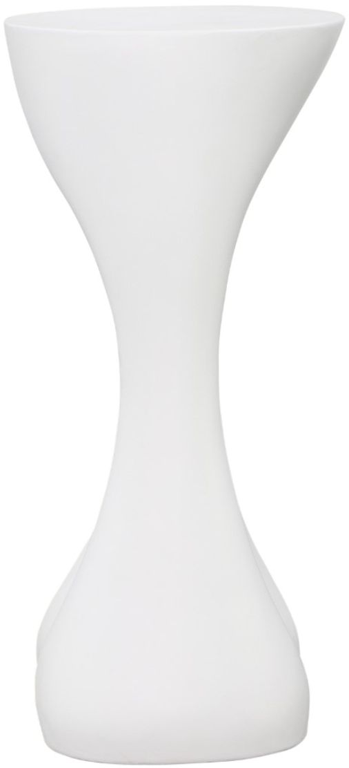 Dovetail Furniture Carolina White Concrete Outdoor Side Table-3