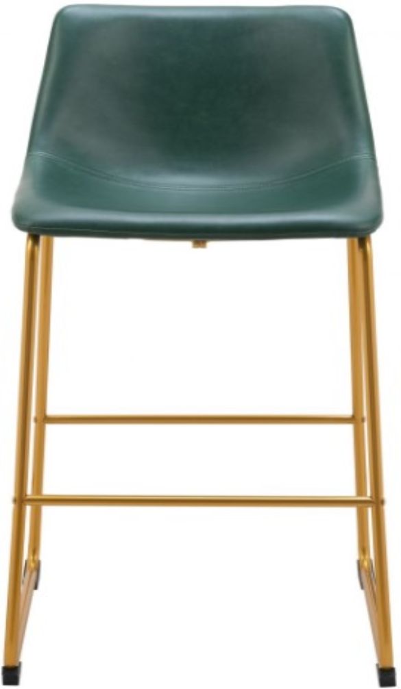 Zuo® Modern Augusta Gold/Green Barstool-2