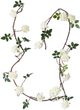 A & B Home White Flower Vine-0