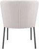 Zuo® Modern Aimee 2-Piece Black/Cream Dining Side Chair Set-4