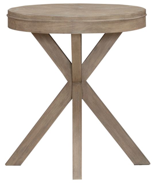 Liberty Furniture Brentwood Sandstone Round End Table-3