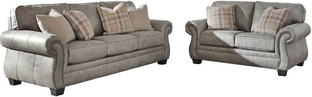 Signature Design by Ashley® Olsberg 2-Piece Steel Sofa & Loveseat Set-0
