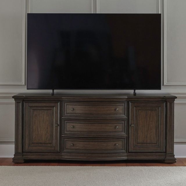 Liberty Furniture Provence Park Chateau Brown 78" TV Console-1