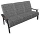 Telescope Casual St. Catherine Agra Classic/Black Aluminum/Fabric Outdoor MGP Cushion Three-Seat Sofa with Chestnut Rustic Arms-0