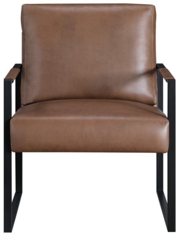 Homelegance® Trent Black/Brown Accent Chair-2