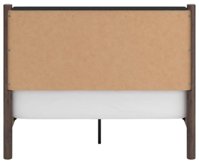 Signature Design by Ashley® Pamytta Brown Queen Upholstered Panel Bed-4