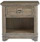 American Woodcrafters Meadowbrook Sand 1-Drawer Nightstand-2