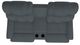 La-Z-Boy® Pinnacle Denim Power Wall Reclining Loveseat with Headrest and Console-4