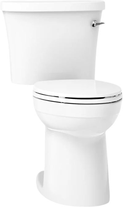 KOHLER® Kingston™ White Right-Hand Trip Toilet, 1.28 Gpf-0