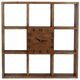 Crestview Collection Time Storage Black/Brown Wall Clock-0
