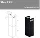 ZLINE 2 Piece 12" Black Wall Hood Extension Kit-2