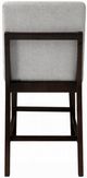 ACME Furniture Edwyn 2-Piece Espresso/Gray Upholstered Counter Height Dining Stool Set-4
