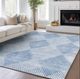 Dalyn™ Rug Company Trevi TV4 Blue 5'x8' Area Rug-4