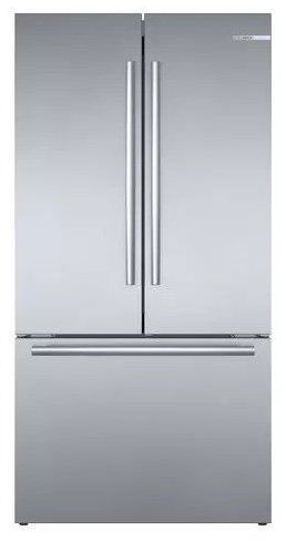Bosch 800 Series 21.0 Cu. Ft. Stainless Steel Built In Counter Depth French Door Refrigerator