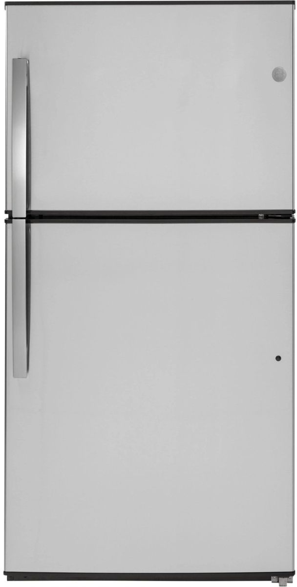 GE® 33 in. 21.1 Cu. Ft. Stainless Steel Top Freezer Refrigerator-0
