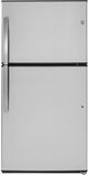 GE® 33 in. 21.1 Cu. Ft. Stainless Steel Top Freezer Refrigerator-0