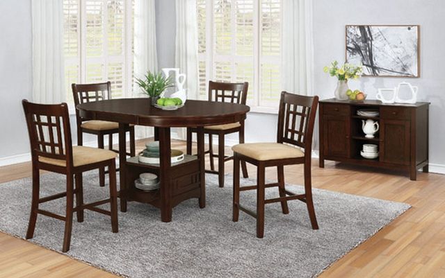 Coaster® Lavon Espresso Oval Counter Height Table-2
