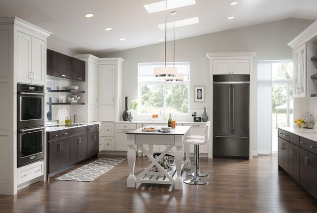 KitchenAid® 42 in. 24.2 Cu. Ft. PrintShield™ Black Stainless Steel Built In Counter Depth French Door Refrigerator-4