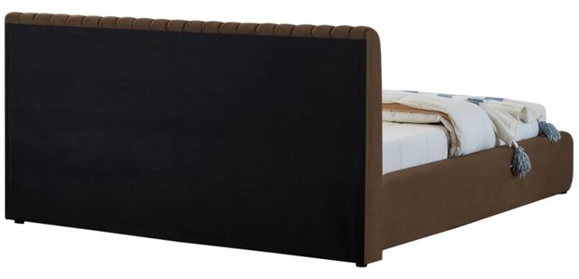 Meridian Furniture Nico Brown Velvet Full Upholstered Panel Bed-3