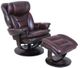 BarcaLounger© Roscoe Plymouth Mahogany Pedestal Recliner and Ottoman-0
