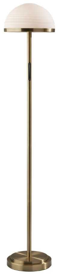 Adesso® Juliana Antique Brass LED Floor Lamp-0