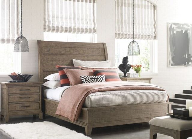 Kincaid® Plank Road Stone Eastburn King Sleigh Bed-2