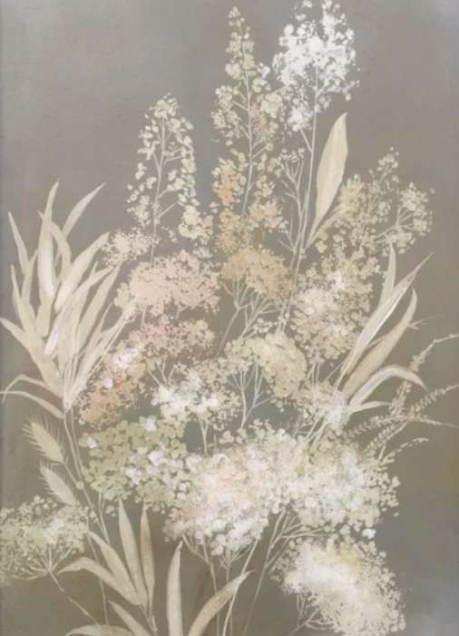StyleCraft Delicate Branch Gunmetal/Off-White/Taupe Wall Art-1