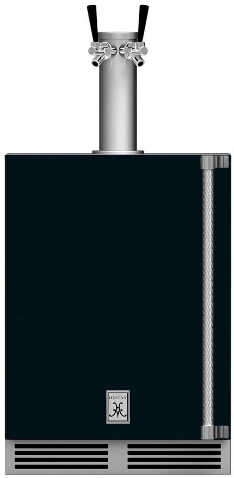 Hestan® GFDS Series 5.2 Cu. Ft. Stealth Outdoor Double Faucet Beer Dispenser-0