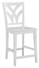 John Thomas Furniture® Hampton Palm Pure White Counter Stool-0
