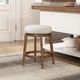 Homelegance® Lily Brown/White Swivel Counter Stool-1