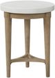 Bernards Citrus Heights Cement Top Chairside Table with Sand Base-1