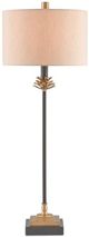 Currey & Company Pinegrove Antique Brass/Black/Beige Table Lamp-0