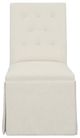 Fairfield® Customizable Entree Dining Tufted Straight Short Back Skirted Dining Side Chair with Tobacco Legs-1