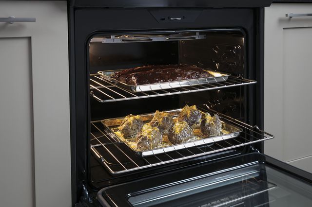 GE® 30" White Slide in Electric Range-2