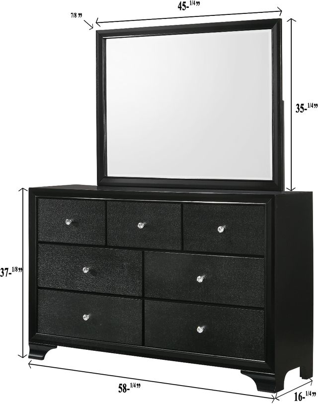 Crown Mark Micah Black Dresser-2