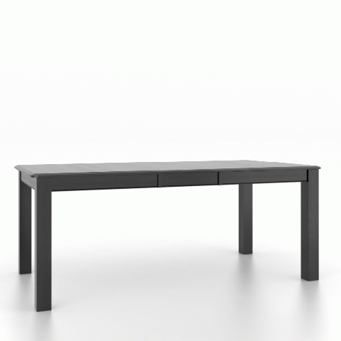 Canadel Customizable Gourmet 76" VD Base Dining Table with One Removable Leaf-1