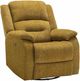 Monarch Specialties Inc. Gold Large Power Swivel Glider Reclining Chair with USB Ports-0