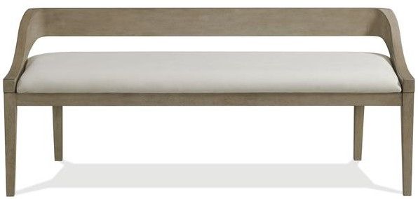 Riverside Furniture Pasadena Casual Taupe/Gray Dining Bench-1