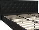 dhp furniture® Dakota Black King Upholstered Panel Bed-4