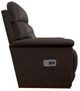 La-Z-Boy® Fulton Dark Chocolate Leather Power Rocking Recliner with Headrest-3