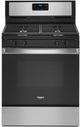 Whirlpool® 30" Stainless Steel Free Standing Gas Range-0