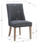 Powell® Auden Gray/Natural Dining Chair-2
