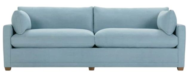 Rowe® Customizable Sylvie 75” Two Cushion Everyday Denim Deep Sofa-1