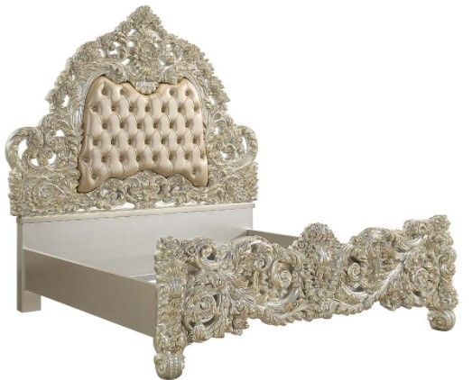ACME Furniture Sorina Antique Gold Eastern King Panel Bed-0