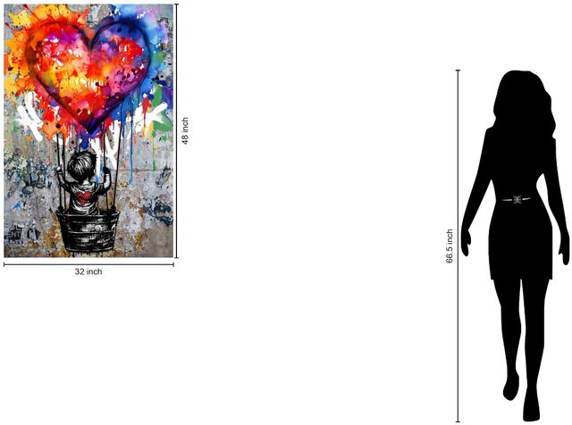 Classy Living Expressive Fly with Love Wall Art-2