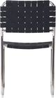 Moe's Home Collection Moma 2-Piece Black Leather Dining Chair Set-3