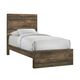 Elements International Bailey Walnut Twin Panel Bed-0
