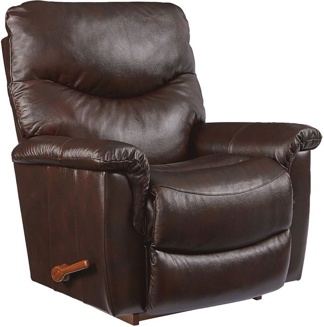 La-Z-Boy® James Walnut Leather Manual Wall Recliner-0