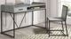 Elements International Preston 2-Piece Grey Office Desk Set-0