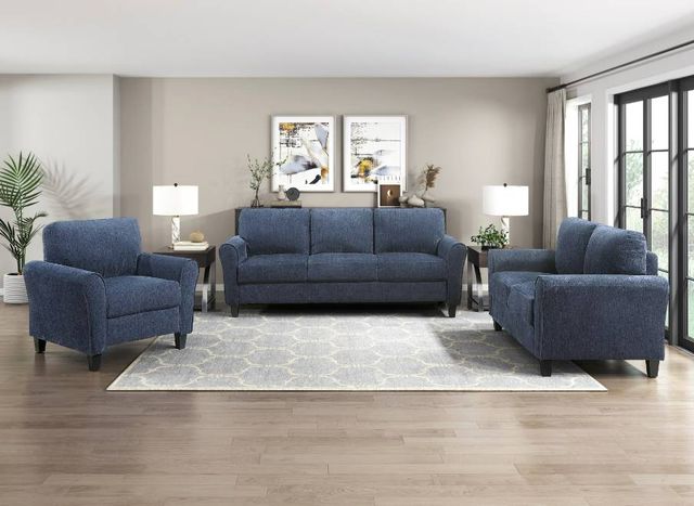 Homelegance® Ellery Blue Sofa-1